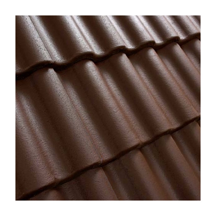 Цементно-песчаная черепица рядовая, Benders РФ, Palema, Classic коричневый