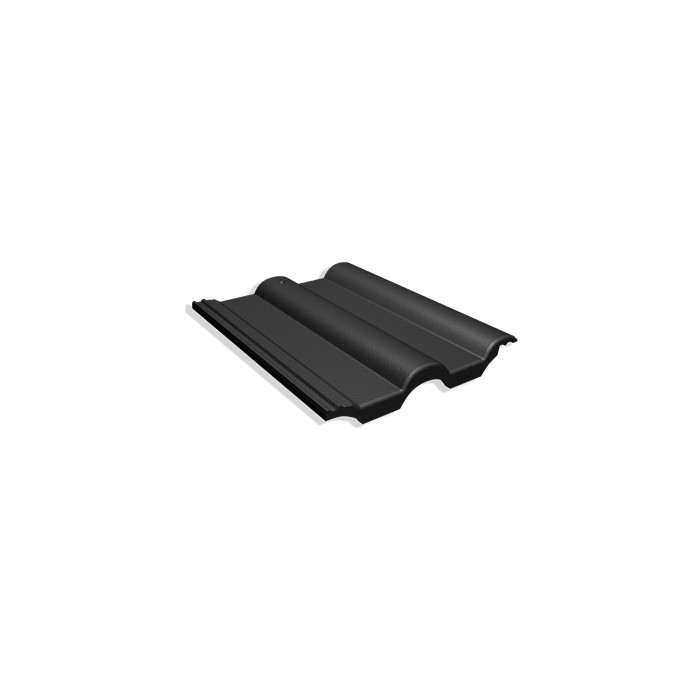 Цементно-песчаная черепица рядовая, Mecklenburger Benderit Черный, Benders