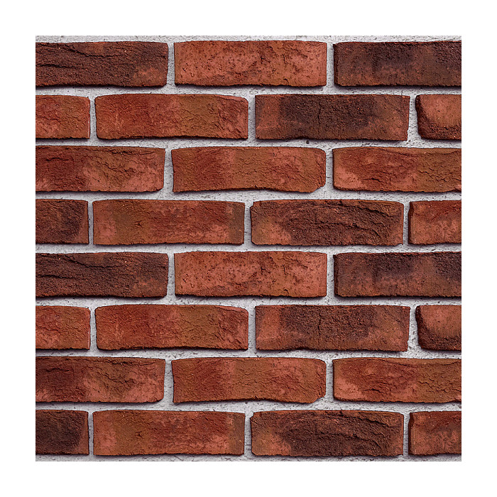 Облицовочный кирпич FORMBACK Графитово-пестрый (graphit-bunt) ручн.форм. (handform), 240x115x71 мм, Röben