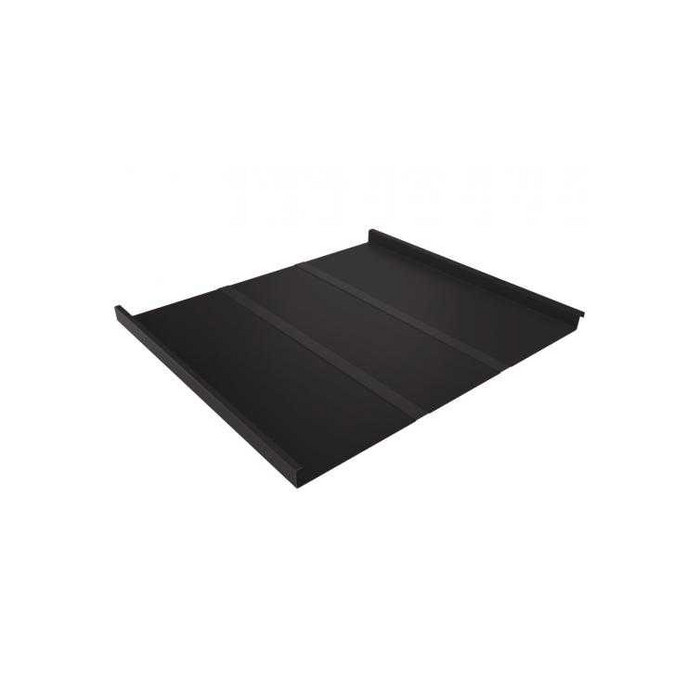 Фальцевая кровля Фальц двойной стоячий Grand Line 0,5 GreenCoat Pural BT, matt RR 32 Темно-Коричневый, Серо-Коричневый - фото №1