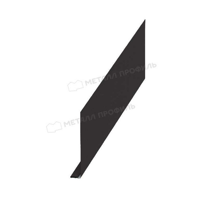Планка карнизного свеса 250х50х3000 NormanMP (ПЭ-01-8017-0.5) - фото №1